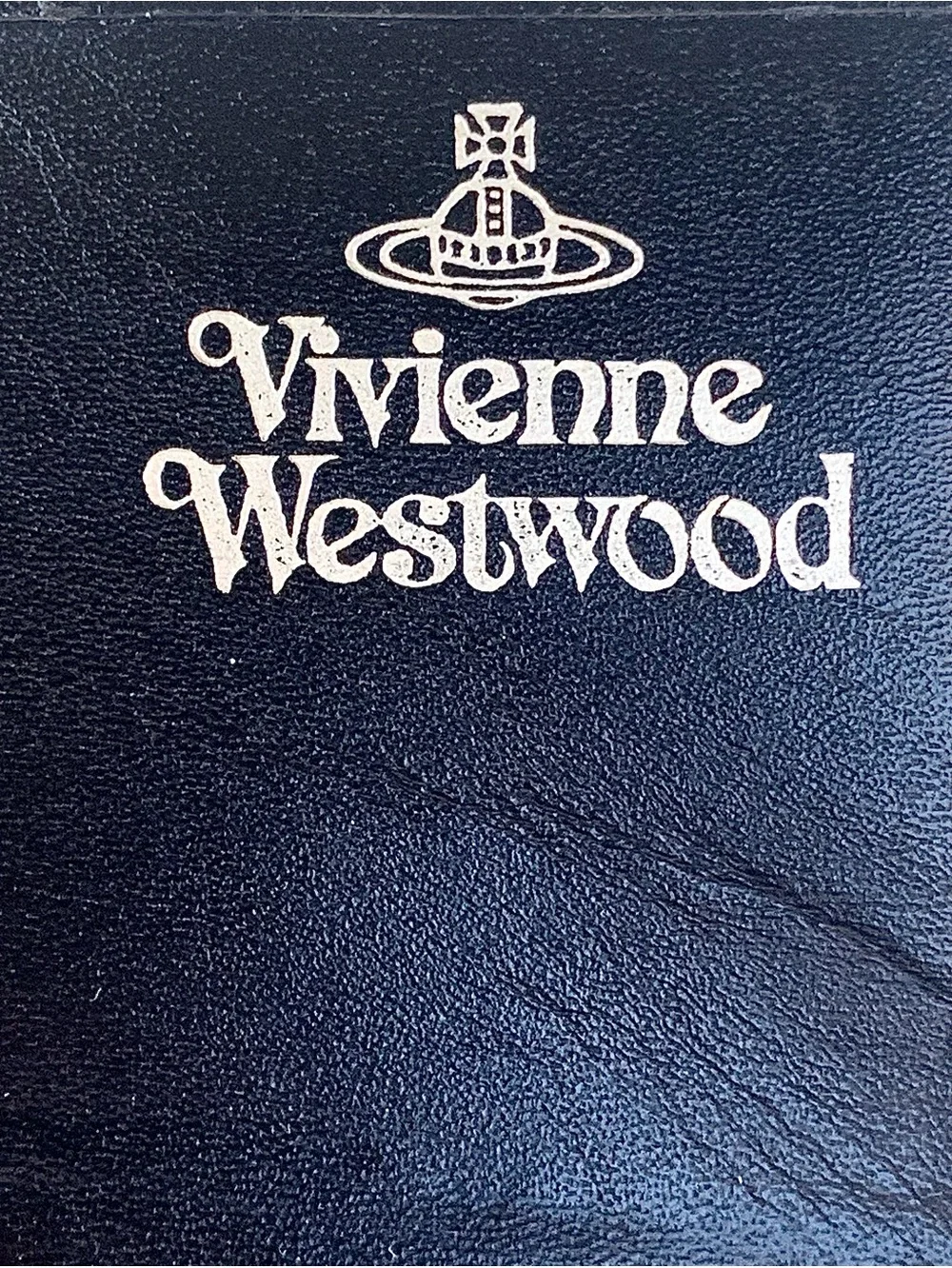 VIVIENNE WESTWOOD EXECUTIVE CLASP Black Leather LONG Wallet SILVER ORB STRIPE